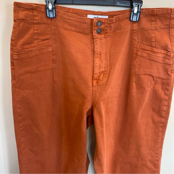 Mica Denim High Rise Wide Leg Pant Orange Size 20 - Picture 2 of 7